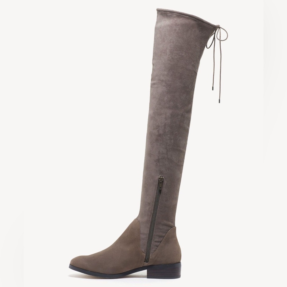 Sole Society Ravena Mushroom Flocked Boots
